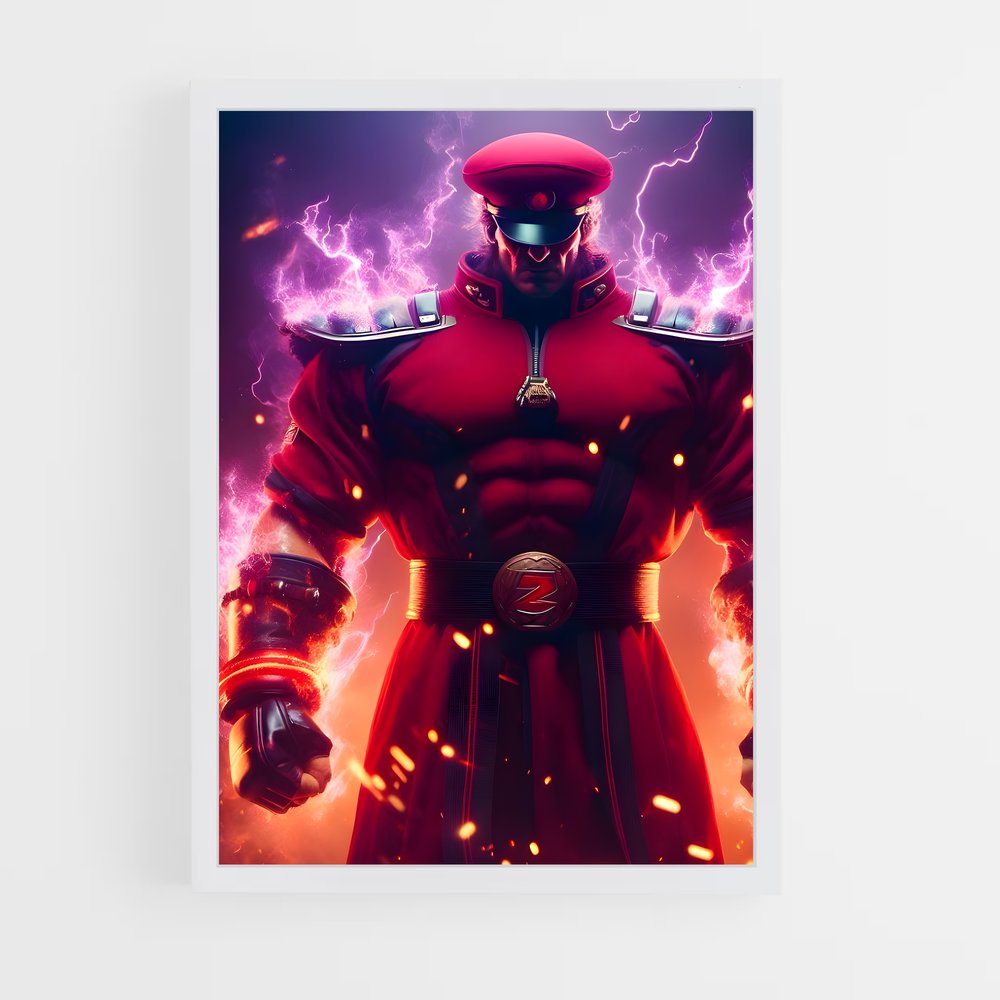 Poster Red Ranger – affiche Street Fighter (vue 3)